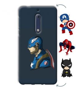 Superhero Design Custom Back Case for Nokia 5