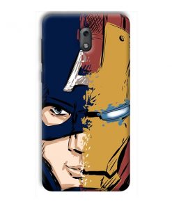 Superhero Design Custom Back Case for Nokia 2