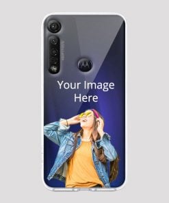 Transparent Customized Soft Back Cover for Motorola Moto G8 Plus