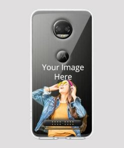 Transparent Customized Soft Back Cover for Motorola Moto Z2 Force
