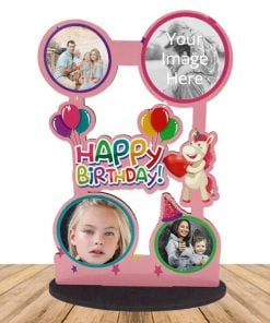 Happy Birthday Wood Photo Collage Customized Frame