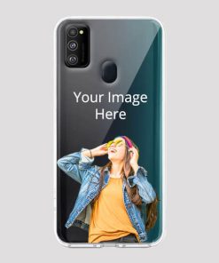Transparent Customized Soft Back Cover for Samsung Galaxy M21
