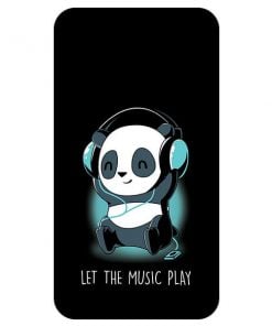Let The Music Play Panda Design Custom Back Case for Xiaomi Redmi Go