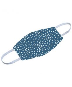 Blue White Pattern Customized Reusable Face Mask