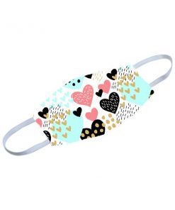 Hearts animated Customized Reusable Face Mask