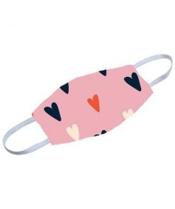 Baby pink Hearts Customized Reusable Face Mask