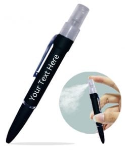 Black Sanitizer Spray Customized Pen
