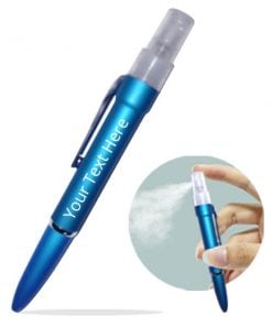 Blue Sanitizer Spray Customized Pen