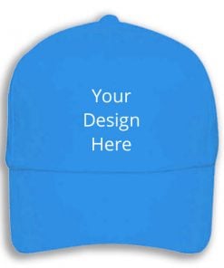 Light Blue Customized Printed Cap