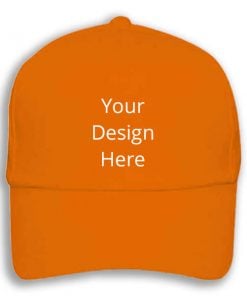 Orange Customized Printed Cap