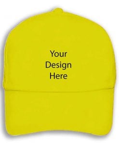 Yellow Customized Printed Cap