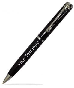 Black and Silver Metal Customized Pen