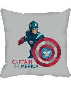 Captain America Design Custom Photo Pillow Cushion