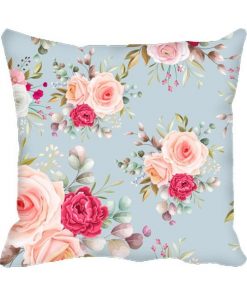 Floral Design Custom Photo Pillow Cushion