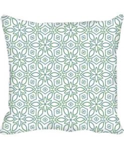 Floral Blue Design Custom Photo Pillow Cushion