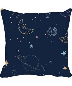 Space Blue Design Custom Photo Pillow Cushion