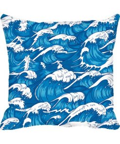 Wave Design Custom Photo Pillow Cushion