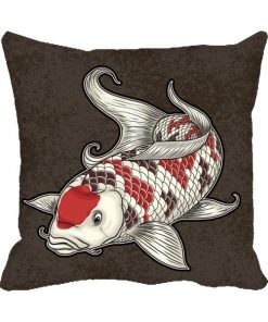 White Fish Design Custom Photo Pillow Cushion