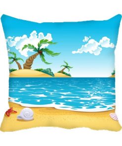 Beach Design Custom Photo Pillow Cushion