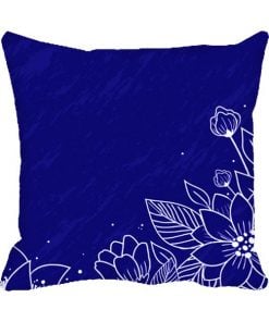 Flower White Design Custom Photo Pillow Cushion