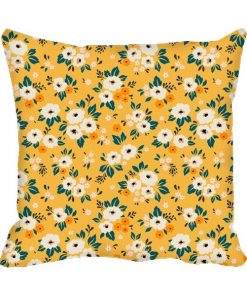 White Flower Design Custom Photo Pillow Cushion