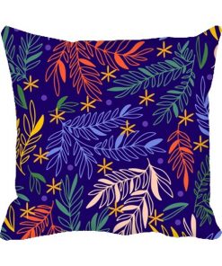 Leaf Blue Design Custom Photo Pillow Cushion