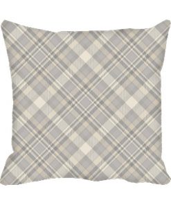 Grey Check Design Custom Photo Pillow Cushion