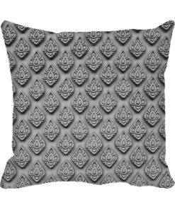 Embossed Grey Design Custom Photo Pillow Cushion