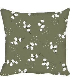 Little White Flower Design Custom Photo Pillow Cushion