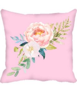 Single Flower  Design Custom Photo Pillow Cushion