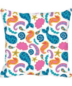 Whale Pattern  Design Custom Photo Pillow Cushion