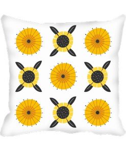 Sun Flower  Design Custom Photo Pillow Cushion