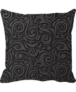 Grey Embossed Design Custom Photo Pillow Cushion