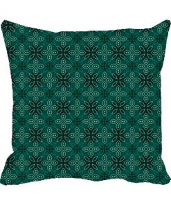 Seamless Dark Green  Design Custom Photo Pillow Cushion