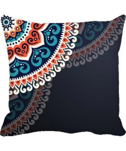 Rangoli Multi Colour  Design Custom Photo Pillow Cushion