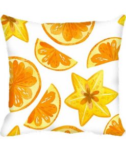 Orange  Design Custom Photo Pillow Cushion