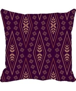 Purple Seamless  Design Custom Photo Pillow Cushion