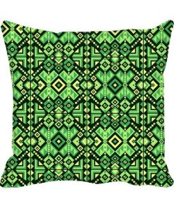 Repeat Green  Design Custom Photo Pillow Cushion