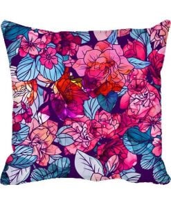 Multi Colour Flower  Design Custom Photo Pillow Cushion