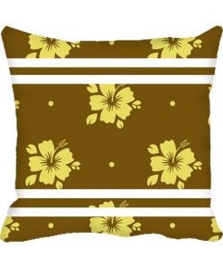 Light Yellow Flower  Design Custom Photo Pillow Cushion