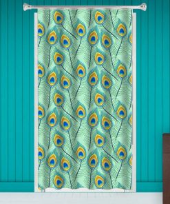 Peacock Design Customized Photo Printed Curtain