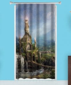 Castle Design Customized Photo Printed Curtain