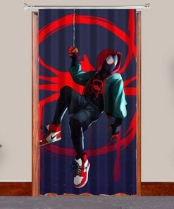 Funky Spider Man  Design Customized Photo Printed Curtain
