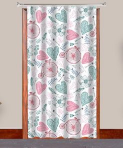 Love Cycle  Design Customized Photo Printed Curtain