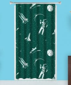 Astronaut in Space  Design Customized Photo Printed Curtain