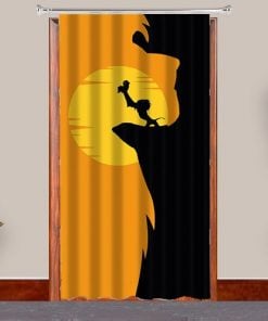 Simba Painting  Design Customized Photo Printed Curtain