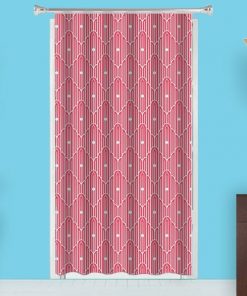 Pink Pattern  Design Customized Photo Printed Curtain