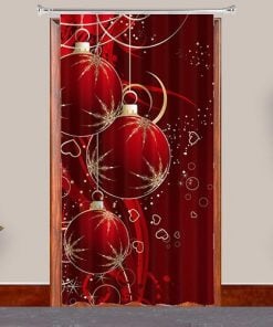 Christmas Design Customized Photo Printed Curtain