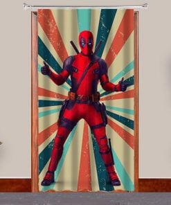 Deadpool Cool Design Customized Photo Printed Curtain