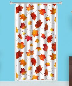 Leaf Pattern  Design Customized Photo Printed Curtain